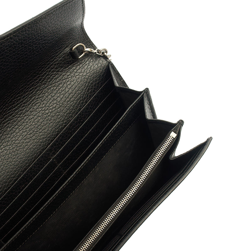 Picture of Gucci Cross Body Dionysus Chain Wallet in Black, Leather