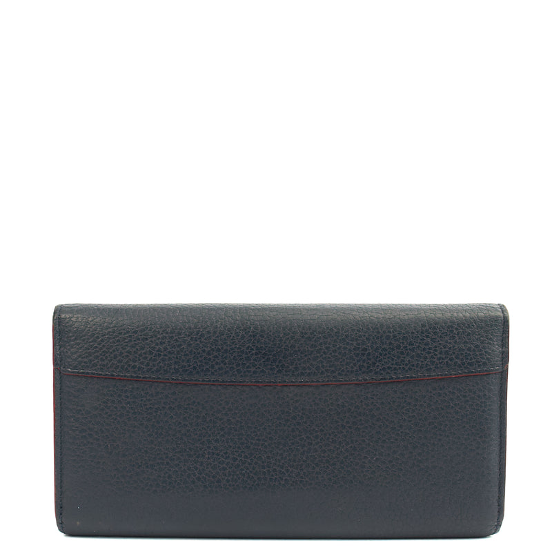 Picture of Louis Vuitton Wallet Capucines Wallet  in Navy, Calfskin Leather