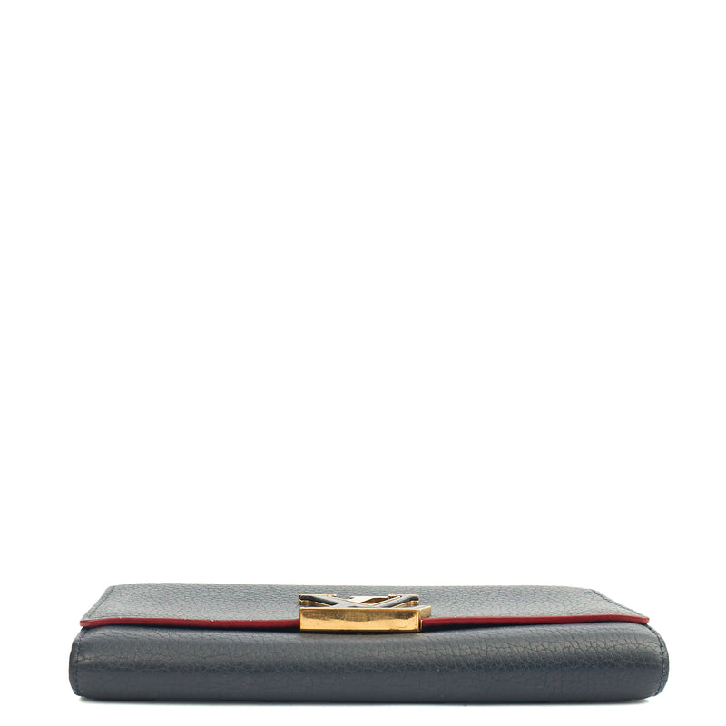 Picture of Louis Vuitton Wallet Capucines Wallet  in Navy, Calfskin Leather