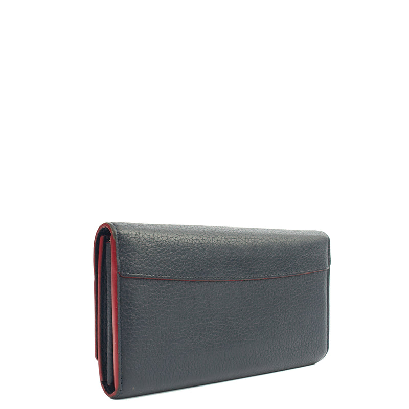 Picture of Louis Vuitton Wallet Capucines Wallet  in Navy, Calfskin Leather