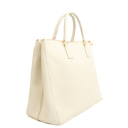 Picture of Prada Tote Galleria - Large Double Zip Tote in White, Saffiano Leather