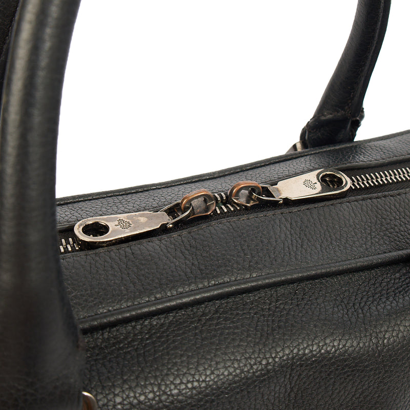 Picture of Mulberry Top Handle Briefcase in Black, Leather