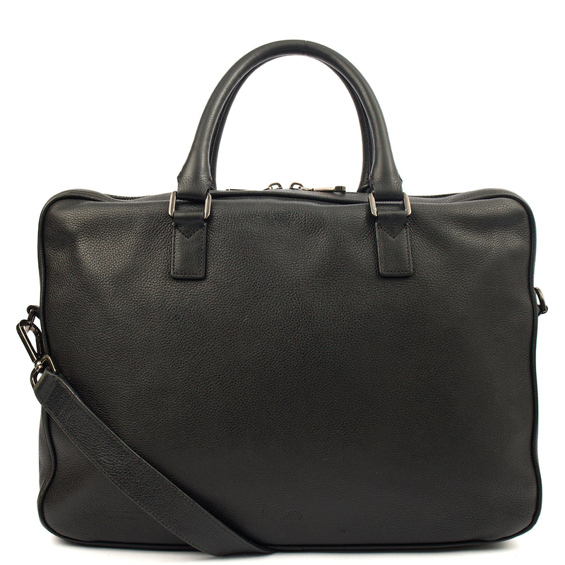 Picture of Mulberry Top Handle Briefcase in Black, Leather
