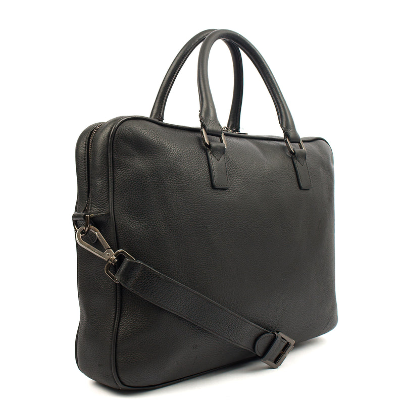 Picture of Mulberry Top Handle Briefcase in Black, Leather