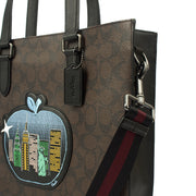 Picture of Coach Tote Graham Crossbody in Brown, Leather