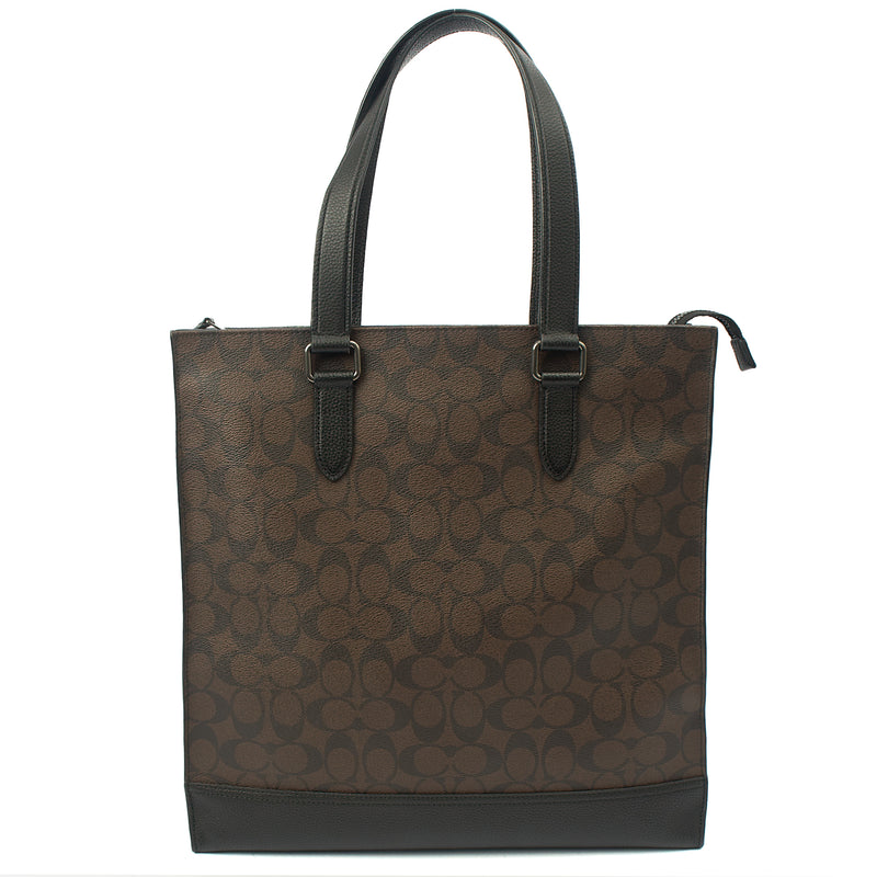 Picture of Coach Tote Graham Crossbody in Brown, Leather