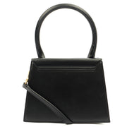 Picture of Jacquemus Top Handle Le Chiquito in Black, Leather