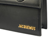 Picture of Jacquemus Top Handle Le Chiquito in Black, Leather