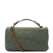 Picture of Chanel Cross Body Flap Bag in Green, Nubuck