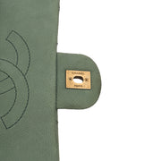 Picture of Chanel Cross Body Flap Bag in Green, Nubuck