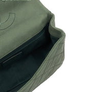 Picture of Chanel Cross Body Flap Bag in Green, Nubuck