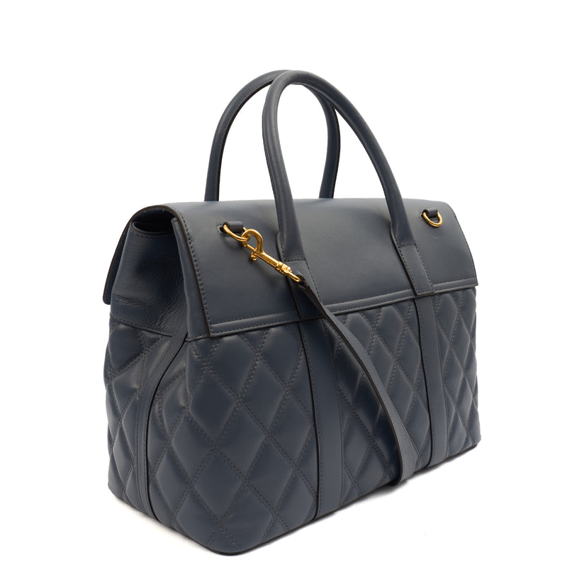 Picture of Mulberry Tote Bayswater with Strap in Elephant, Leather