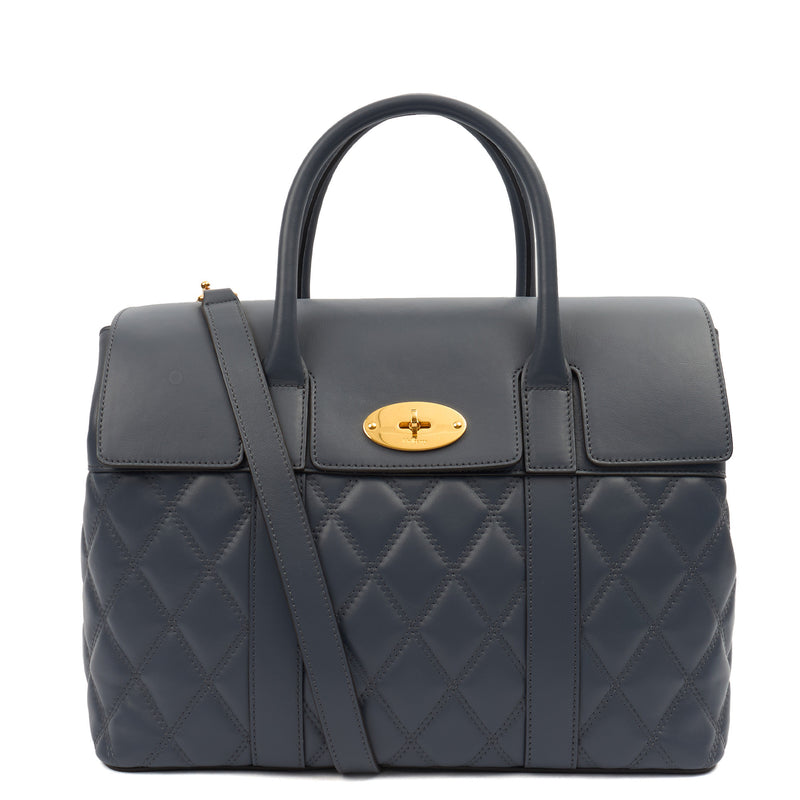 Picture of Mulberry Tote Bayswater with Strap in Elephant, Leather