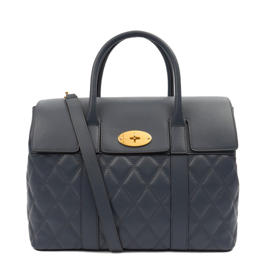 Picture of Mulberry Tote Bayswater with Strap in Elephant, Leather