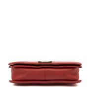 Picture of Chanel Shoulder Bag Boy - Large in Red, Lambskin Leather