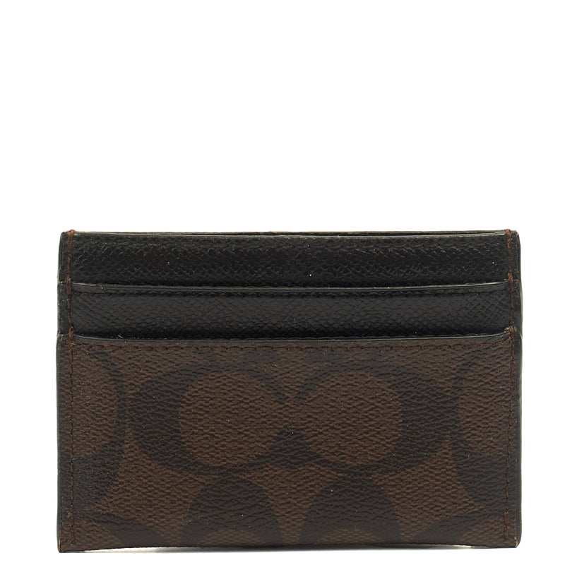 Picture of Coach Card Holder Wyn Small Wallet in Brown, Leather