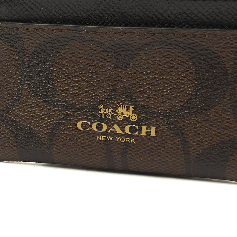 Picture of Coach Card Holder Wyn Small Wallet in Brown, Leather
