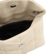 Picture of Saint Laurent Cross Body Puffer - Toy in Cream, Leather