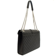 Picture of Saint Laurent Shoulder Bag Envelope - Large in Black, Calfskin Leather