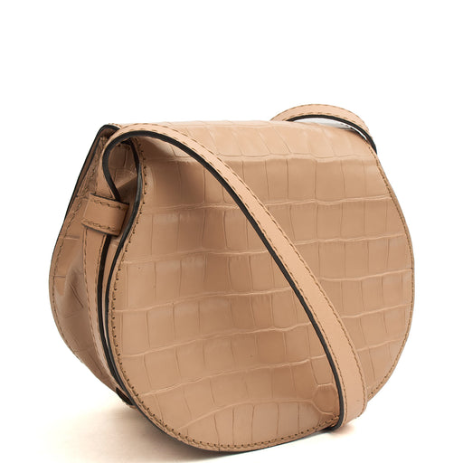 Picture of Chloe Cross Body Marcie - Small in Neutral, Exotic Effect Leather