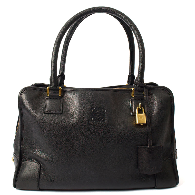 Picture of Loewe Tote Amazona 36 in Black, Leather