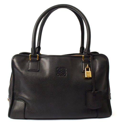 Picture of Loewe Tote Amazona 36 in Black, Leather