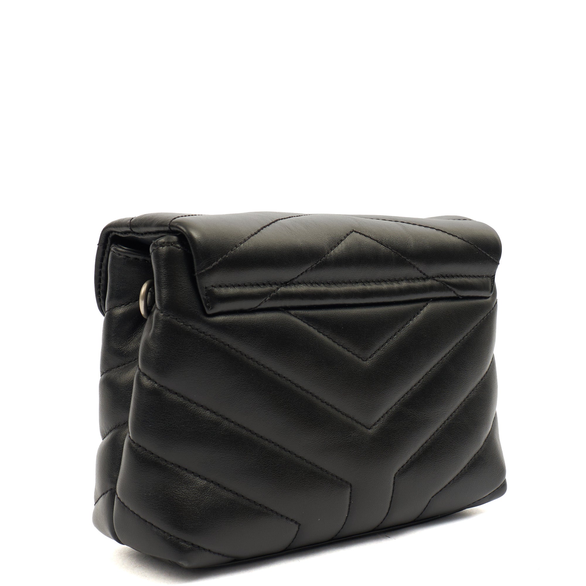 Saint Laurent Mini Bag LouLou - Toy in Black, Leather | The