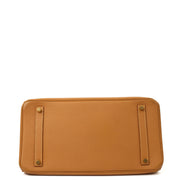 Picture of Hermes Tote Birkin 35 in Gold, Ardennes