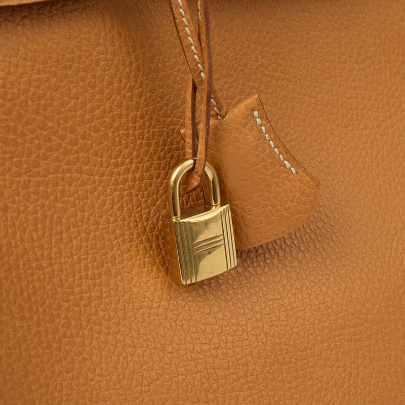 Picture of Hermes Tote Birkin 35 in Gold, Ardennes