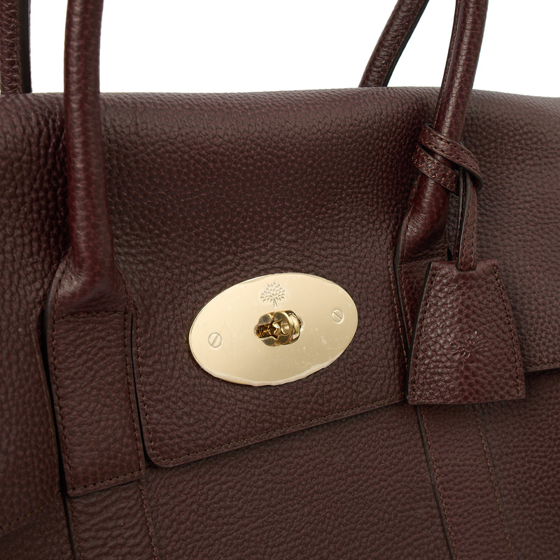 Picture of Mulberry Top Handle Bayswater - New in Black Cherry, Leather