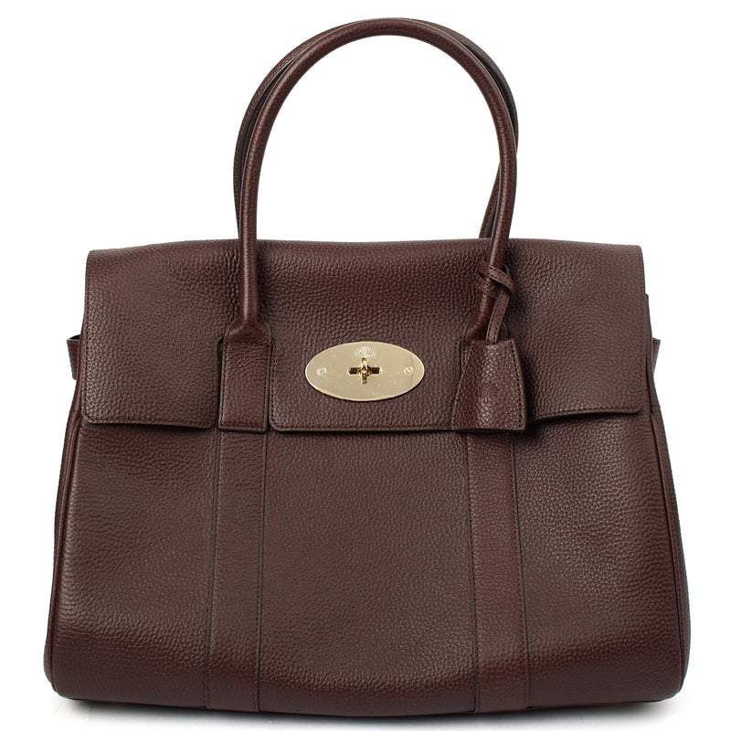Picture of Mulberry Top Handle Bayswater - New in Black Cherry, Leather
