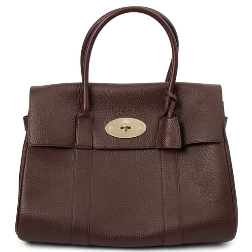 Picture of Mulberry Top Handle Bayswater - New in Black Cherry, Leather