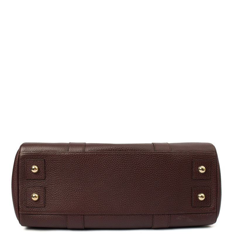 Picture of Mulberry Top Handle Bayswater - New in Black Cherry, Leather