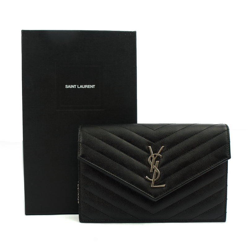 Picture of Saint Laurent Cross Body Kate Small in Black, Calfskin Leather