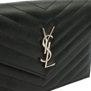 Picture of Saint Laurent Cross Body Kate Small in Black, Calfskin Leather