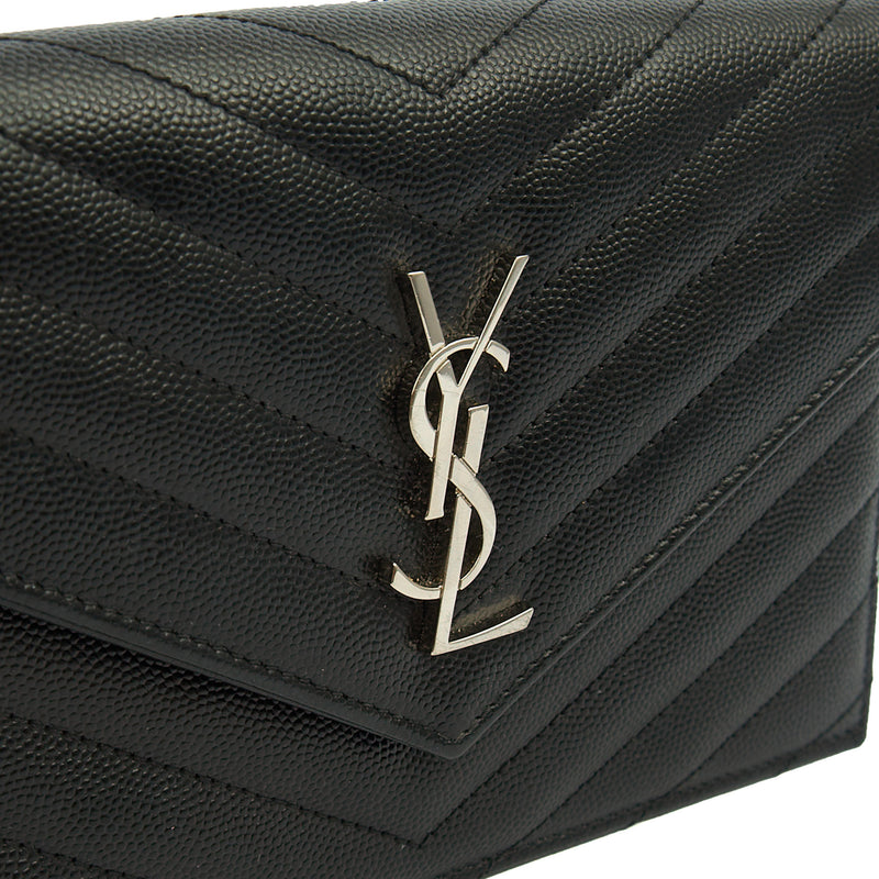 Picture of Saint Laurent Cross Body Kate Small in Black, Calfskin Leather