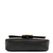 Picture of Gucci Mini Bag Marmont Shoulder Flap Bag - Super Mini in Black, Leather