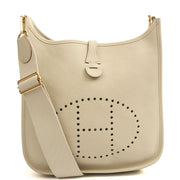 Picture of Hermes Cross Body Evelyne 29 in Beton, Leather