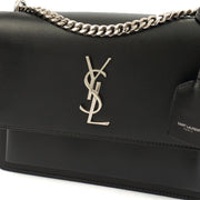 Picture of Saint Laurent Cross Body Sunset - Small in Black, Leather