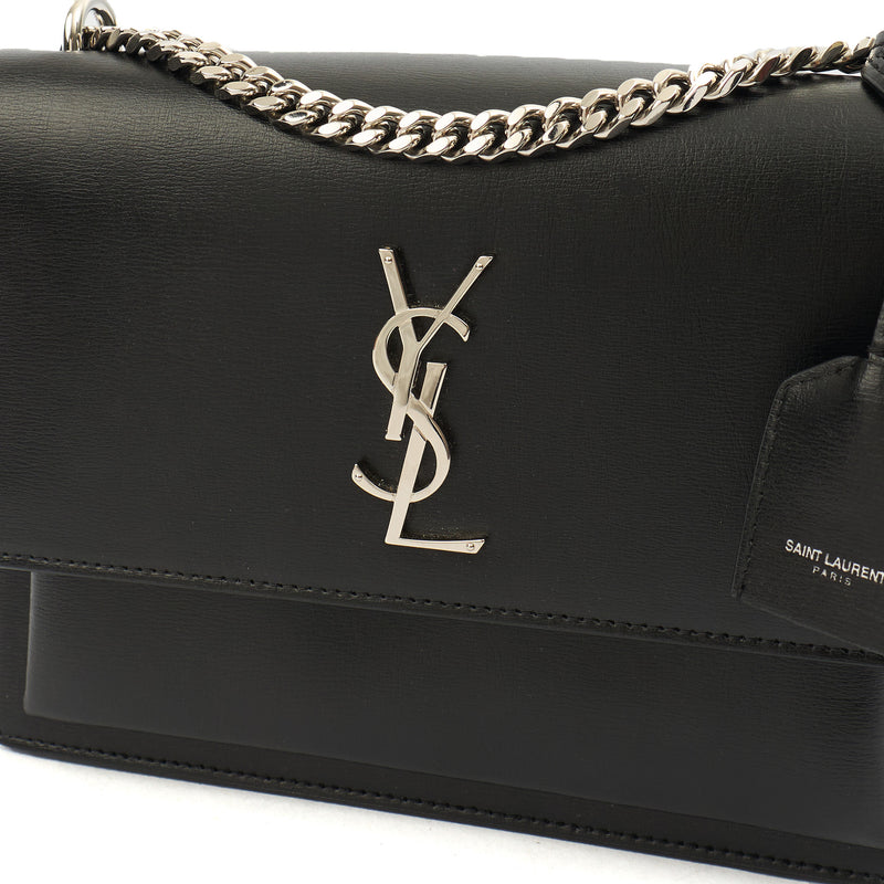 Picture of Saint Laurent Cross Body Sunset - Small in Black, Leather
