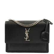 Picture of Saint Laurent Cross Body Sunset - Small in Black, Leather
