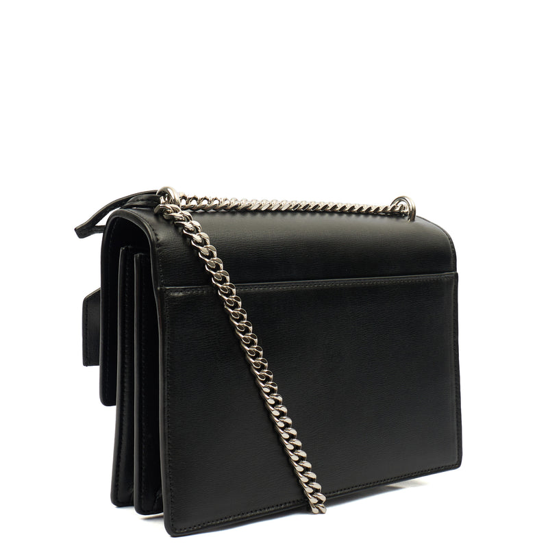 Picture of Saint Laurent Cross Body Sunset - Small in Black, Leather