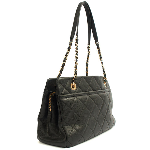 Picture of Chanel Tote Timeless CC Shopper in Black, Caviar Leather