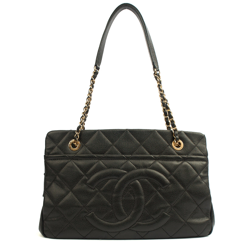 Picture of Chanel Tote Timeless CC Shopper in Black, Caviar Leather