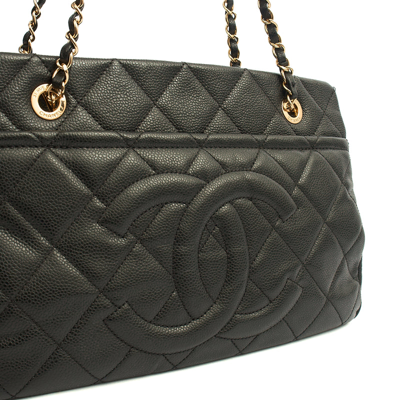 Picture of Chanel Tote Timeless CC Shopper in Black, Caviar Leather