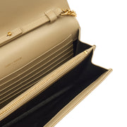 Picture of Saint Laurent Cross Body Envelope Wallet on Chain in White, Leather