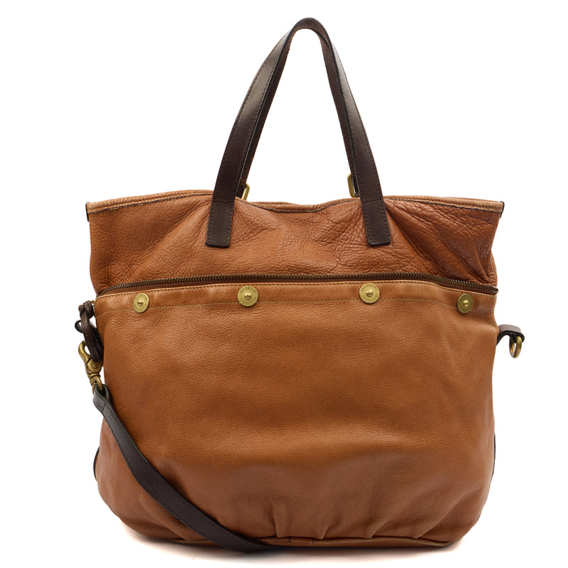 Picture of Mulberry Tote Mitzy Tote in Brown, Calfskin Leather