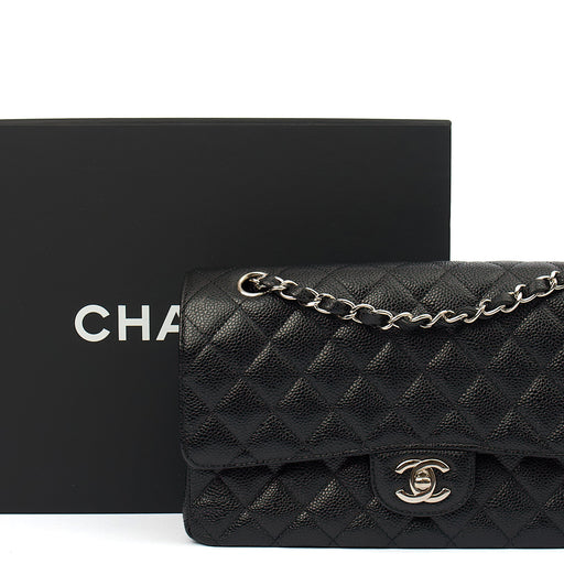 Picture of Chanel Shoulder Bag Classic Double Flap - Medium in Black, Caviar Leather