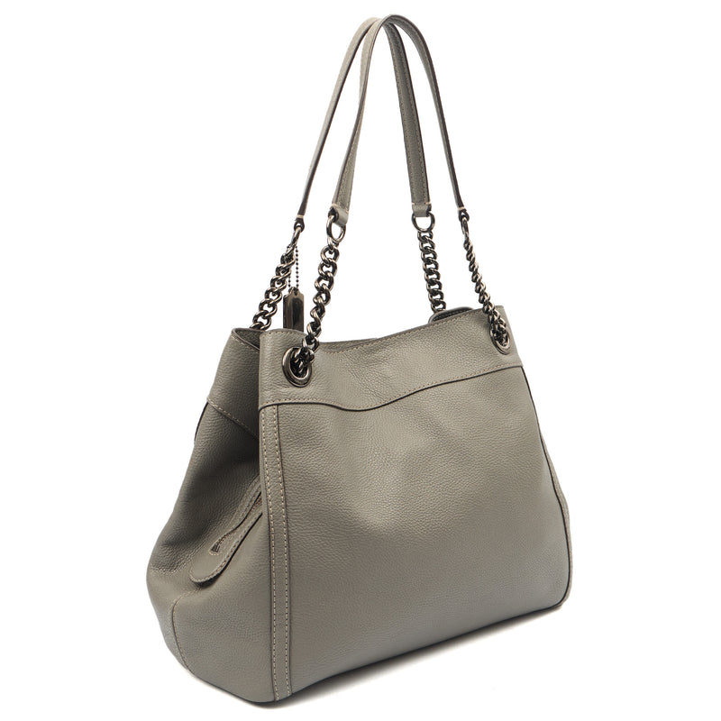 Picture of Coach Tote Edie Tote in Grey, Leather