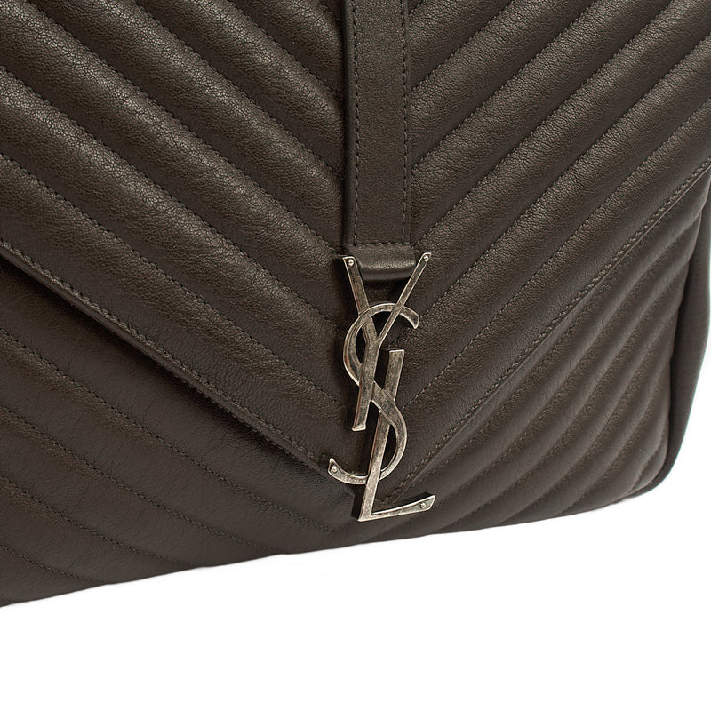 Picture of Saint Laurent Shoulder Bag College - Medium in Brown, Calfskin Leather